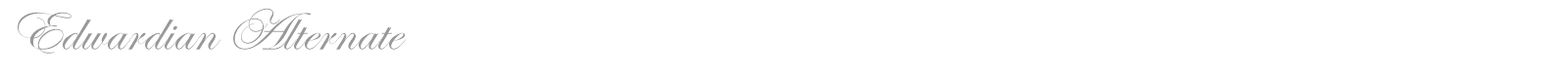Edwardian Alternate font preview
